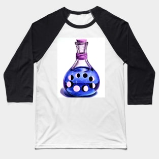 Midnight Blue Wicca bottle - moon phases Baseball T-Shirt